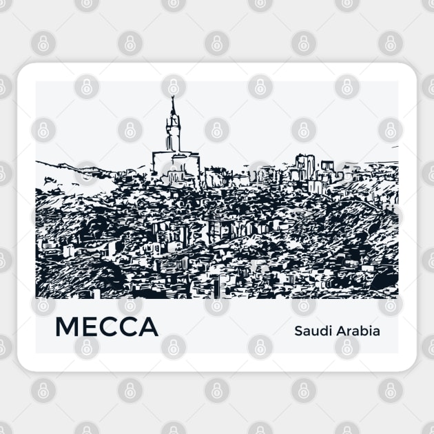 Mecca Saudi Arabia Sticker by Lakeric